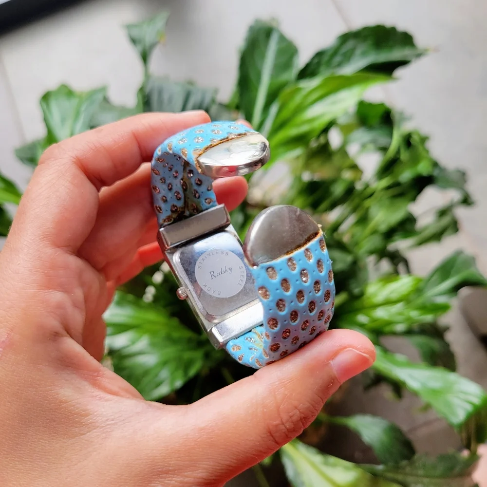 Polka Dot Redsky Quartz Blue & Silver Watch